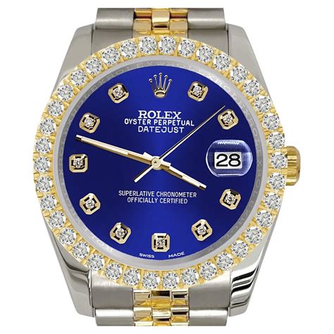 rolex blue silver dames|rolex blue bezel.